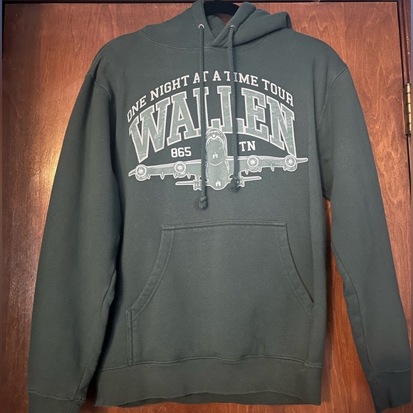 Small, Green Morgan Wallen Hoodie - Picture 1 of 3